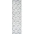 thumbnail image 3 of JONATHAN Y IBIZA 2 x 8 Runner Rug, Salines Diamond Trellis - Light Gray, IBZ101C-28, 3 of 10