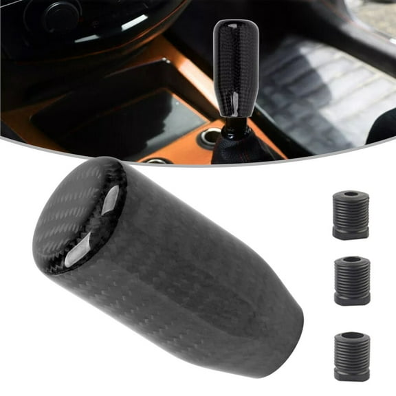 SPRING Black Forged Carbon Fiber Manual Gear Gear Shift Knob Lever Shifter
