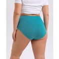 thumbnail image 4 of Lumistal Panties for Women 4 Pack Plus Size Cotton High Waisted Soft Briefs Full Coverage Underwear Stretchy Briefs Solid Color Panties Womens Underwear L, 4 of 6