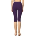 thumbnail image 2 of Womens High Waist Seamless Cotton Capri Leggings, 2 of 5