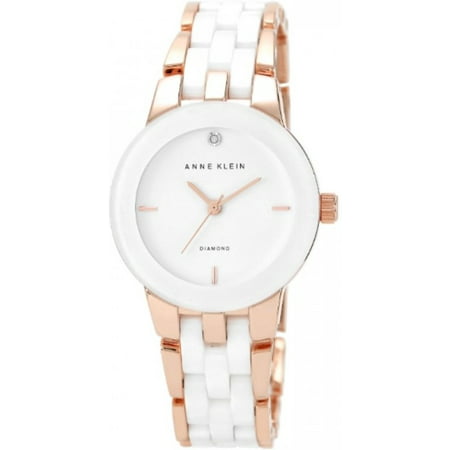 UPC 086702539062 product image for Anne Klein Women's Rose Gold-Tone and Ceramic Watch AK-1610WTRG | upcitemdb.com