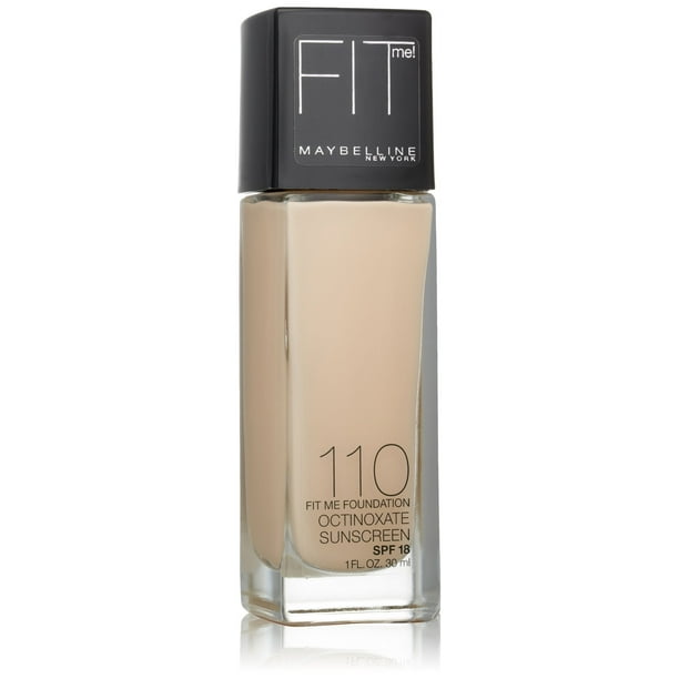 Maybelline Fit Me Dewy + Smooth Foundation Porcelana 1 fl. onz. (El embalaje puede variar)