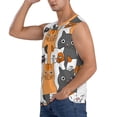 thumbnail image 3 of Bixox Men's Funny Cats Printed Shirt Sleeveless Fitness Tank Top-X-Large, 3 of 7