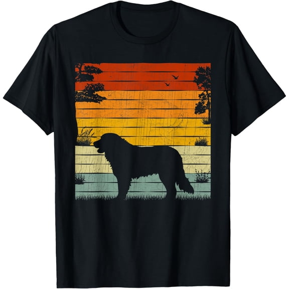Bernese Mountain Dog Lover Retro Vintage Bernese Mountain T-Shirt men and women can wear, black, white, gifts