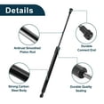 thumbnail image 5 of Unique Bargains Lift Supports Struts for Toyota Yaris XP90 2006-2009 No.689500D021 Rear Hatch Gas Spring Black 2 PCS, 5 of 7