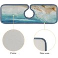 thumbnail image 3 of GZHJMY 3PCS Faucet Absorbent Mat, Beach Conch Sea Washable Sink Splash Guard Drip Catcher, Kitchen Bath Countertop Microfiber Sink Drying Mats for Kitchen, 3 of 7