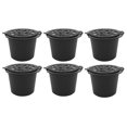 thumbnail image 2 of 6 PCS Reusable Coffee Capsules Cup Recyclable Coffee Capsule Refilling Filter Set with Spoon Brush Black, 2 of 5