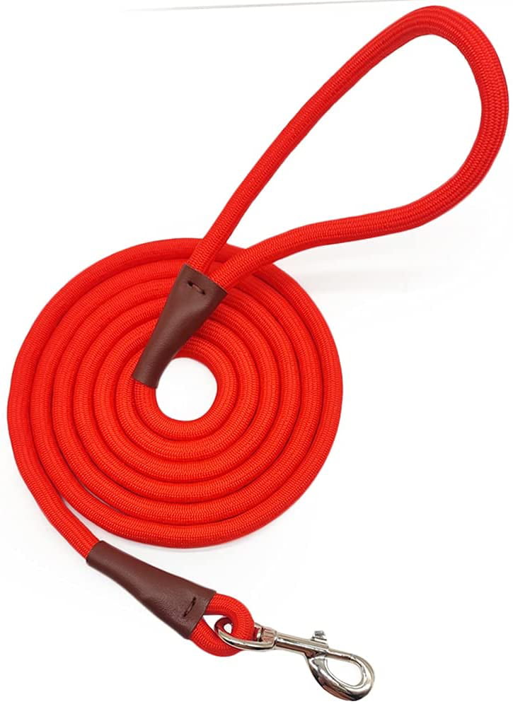 Camping or Backyard 30FT Great for Training Play HOMCA Red Extra Long Line Training Dog Leash for Large,Medium and Small Dogs -Long Lead