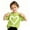 Light Green, variant on Girls Summer Tops Heart Printed Crewneck Printed Cotton Tee Tops Relaxed Fit School Shirts for Kids Yellow Hanukkah Summer Blouse for Girls