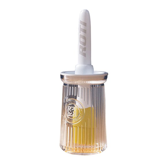 2-in-1 Oil Brush with Bottle 200ML Olive Oil Dispenser, Borosilicate Glass Food-Grade PP/Silicone, Heat-Resistant (250℃), 1pc - For Cooking/Baking/BBQ/Air Fryer - Precise Scale, Easy Clean
