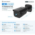 thumbnail image 6 of Amcrest UltraHD 4K (8MP) Outdoor Bullet Security IP POE Camera, 98ft NightVision, 2.8mm Lens, IP67 Weatherproof, 256GB MicroSD Recording, Black (IP8M-2496EB-V2), 6 of 7