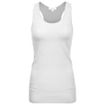 thumbnail image 2 of KOGMO Womens Basic Stretchy Cotton Spandex Racerback Tank Top 3-Pack (S-XL), 2 of 5