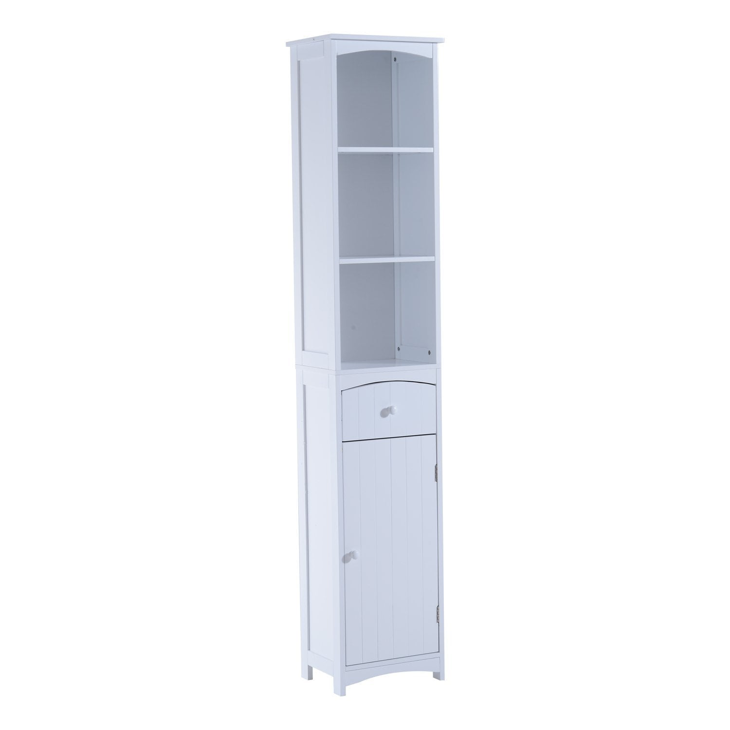 67" Free Standing Bathroom Tower Storage Space Saving
