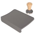 thumbnail image 4 of Coffee Tamping Pad Set, Flexible Work Surfaces Protection Silicone Coffee Tamping Mat 90 Degree Edge  For Home Grey 58MM Coffee Tamper, 4 of 8