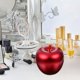 thumbnail image 3 of Joyero de metal con forma de manzana, joyero decorativo, 3 of 5