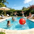 thumbnail image 6 of Japceit 31.5 Inch Inflatable Beach Ball, Large Multi Color Outdoor Play Ball, For Pool Water Park, Portable Summer Toy, 6 of 6