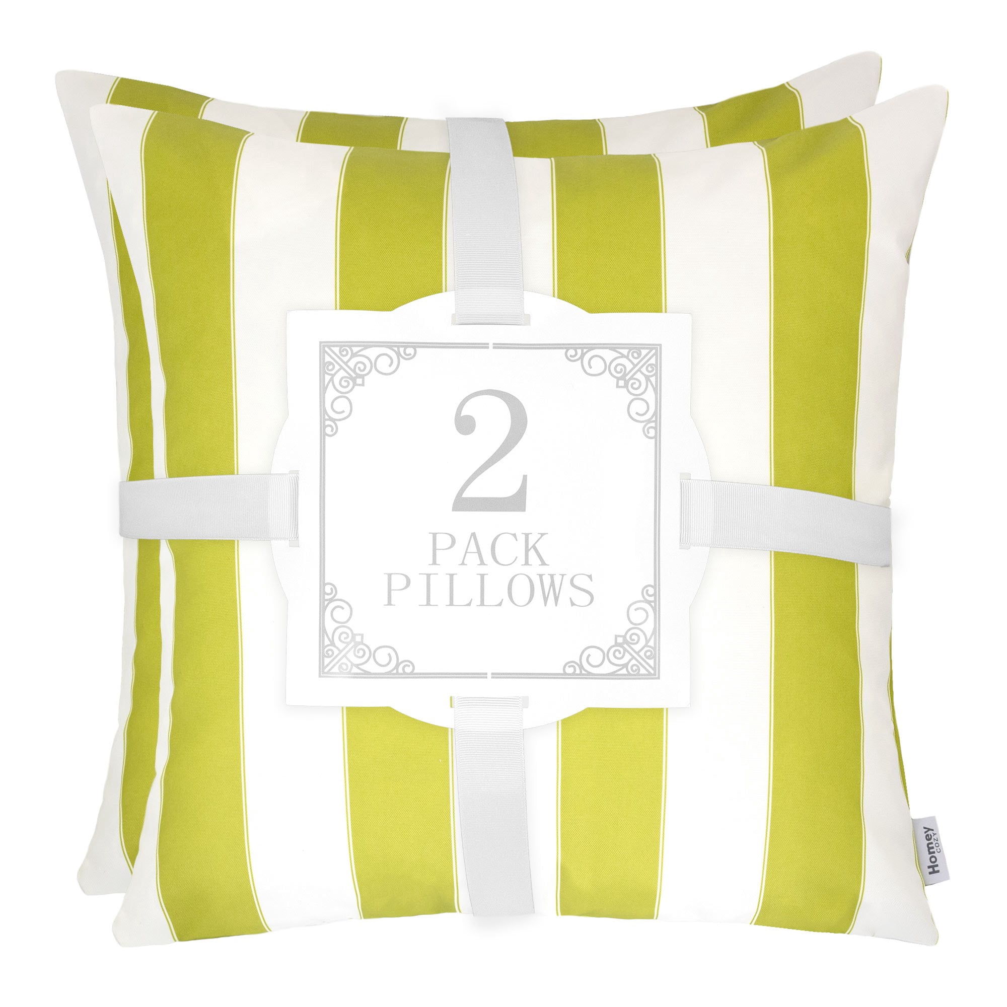 Bailey Lime Square Outdoor Throw Pillow