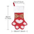 thumbnail image 2 of Moocorvic Christmas Stockings, New Dog Claw Knitted Socks Christmas Tree Pendant Christmas Decorative Decoration Supplies Christmas Socks Gift Bag 18x12Inch, 2 of 5