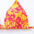 thumbnail image 2 of Gibobby Conjunto de Traje de Baño para Mujer Nuevo traje de baño de bikini sexy con cordones y estampado de copa triangular europea y americana para muje(Naranja,M), 2 of 5