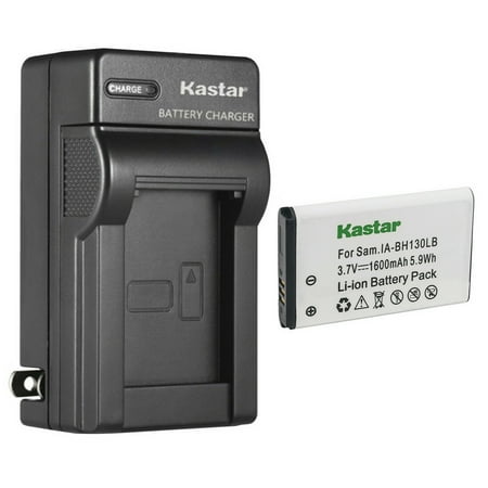 Kastar 1-Pack IA-BH130LB Battery and AC Wall Charger Replacement for Samsung SMX-C100 SMX-C200 SMX-K40 SMX-K40BP SMX-K40EDC SMX-K40LN SMXC13GP SMXC13LN SMXC13 SMX-K44 SMX-K44BP SMX-K44BN Camera