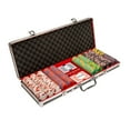 thumbnail image 1 of 500 Ct Crown & Dice 14 Gram Poker Chip Set w/ Black Aluminum Case, 1 of 1