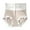 Beige, variant on Women's Lace Abdomen Mid-rise Waist And Hip Lift Comfortable Body Breathable Underwear Briefs Pink XL