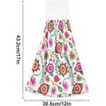 thumbnail image 3 of SKYSONIC 2 PCS Hanging Hand Towels Mexican Floral Mexico Hand Dry Towels for Kitchen & Bathroom,Hanging Towel Set with Hanging Loop, 12"x17", 3 of 6