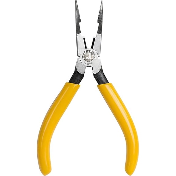 Jonard JIC-22148 Combo Crimper Long Nose Plier with Yellow Plastic Handle, 6-7/8" Length