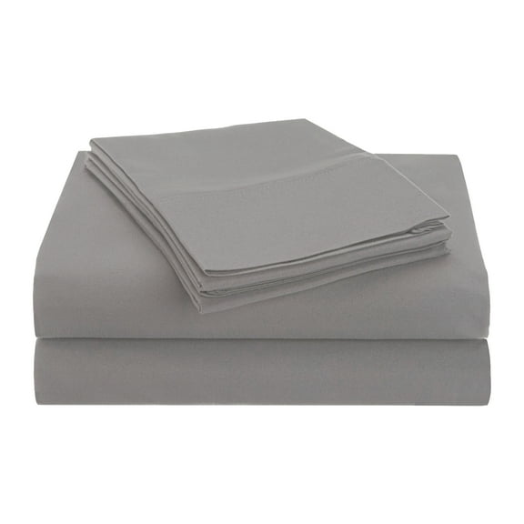 BNM Brushed Microfiber Sheet Set, Full, Silver