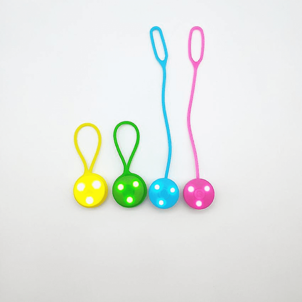 Yootiko Lot De 6 Réflecteurs LED Clignotants Pour Enfants – Lumières De Sécurité Ultra-Visibles, 3 Modes, Étanches, Idéales Pour Sacs, Animaux, Randonnée, Jogging Et Course Nocturne