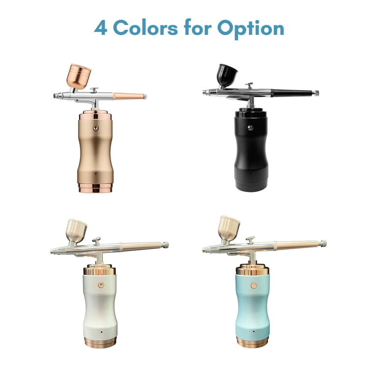 Portable Airbrush Kit with Compressor Handheld Cordless Air Brush Pen  Dual-Action 3-level Adjustable Pressure Built-in Battery for Painting Model  Coloring Nail Art Makeup Cake Decorating