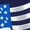 Classic Navy with Flag, variant on Men's Americana Graphic T-Shirts