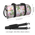 thumbnail image 4 of Fotbe Lilies Flowers Pattern Foldable Sports Gym Bag with Wet Dry Pocket, Ultralight Travel Bag, Large Capacity Duffel Bag, Splash Proof Carry on Bag, Overnight Bag, Weekender Bag, 4 of 8