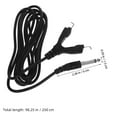 thumbnail image 2 of WHAMVOX 1Pcs Cable Clip Clip Cord in Black for Tattoo Sessions 98.4 x 1.2 x 1.2in, 2 of 8