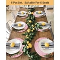 thumbnail image 4 of 15 Inch Round Placemats Set of 6, Pink Christmas Non Slip Heat Insulation PP Table Mats, Snowman Xmas Tree Snowflake Gifts Elk Washable Place Mats for Kitchen Dining Party Table Decor, 4 of 7