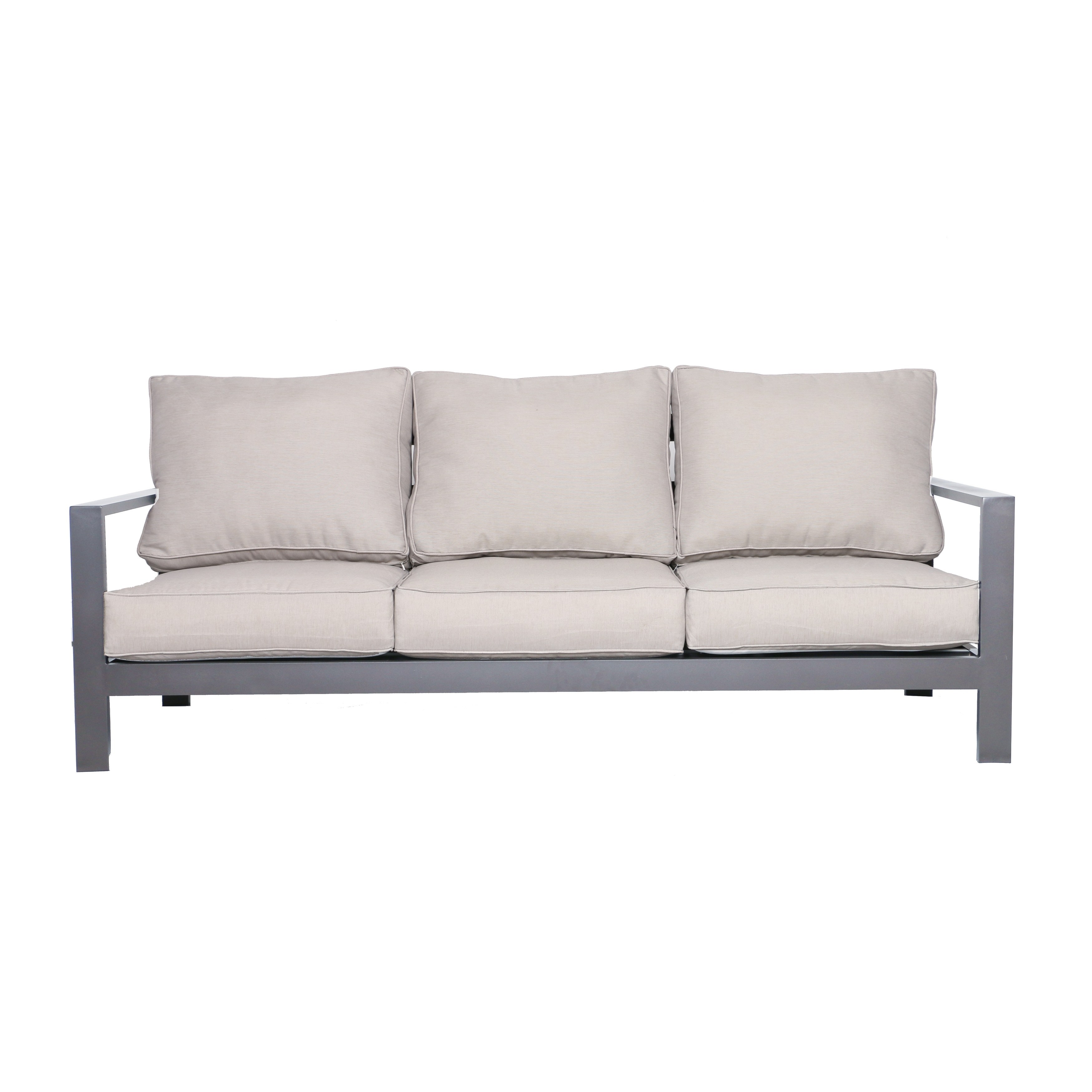 Teva Patio Tahiti Aluminum Patio Sofa With Cushion Walmart Com Walmart Com