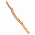 thumbnail image 1 of Rouleau de Massage en Bois de Hêtre Durable avec 31 Perles - Outil de Stimulation des Points d'Acupression pour le Entraînement Physique, la Course et le Massage de Santé, Favorise la Circulation, Soulage la Tension Musculaire, Facile à Utiliser Partout, 1 of 6