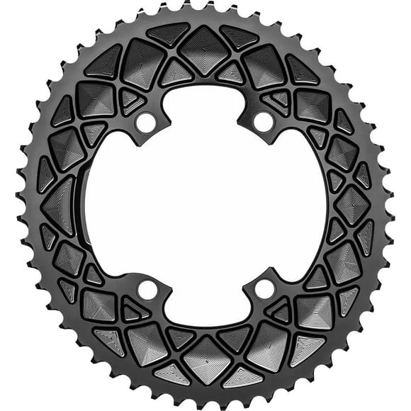 absoluteBLACK Premium Oval Road Outer Chainring Shimano Dura-Ace 9100 Black, 53T