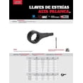 thumbnail image 2 of Llave Estría Urrea 2470HL 2-3/16, 2 of 2