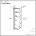 thumbnail image 6 of Simpli Home Warm Shaker Solid Wood Transitional 48 inch Wide Desk with 26 inch Wide Bookcase in Light Golden Brown (Set of 2), 6 of 12