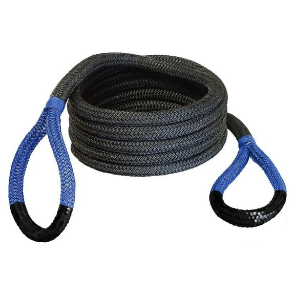 Bubba Rope SIDEWINDER XTREME Model 176653BL Off-Road Power Stretch Kinetic Kit 5/8 x 20 ft. Recovery Rope With Breaking Strength of 14000 Lb. In Blue / Black Color