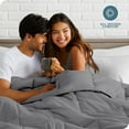 thumbnail image 5 of Bare Home Ultra-Soft 1800 Collection Down Alternative Comforter Duvet Insert - Queen, Gray, 5 of 8
