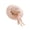Pink, variant on Women's Scalloped Wide Brim Straw Sun Hats Boho Beaded Beach Hat Beige One-Size
