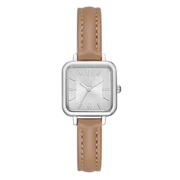 Time & Tru Women's Leather Strap Wristwatch