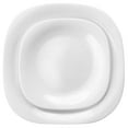 thumbnail image 4 of Ultra Piazza Dinnerware Set - Microwave Safe Opal Glass - 12 Piece, White, Soft-Square — Residential Use, Standard Application, 4 of 8
