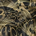 thumbnail image 7 of Ambesonne Abstract Valance & Curtain, Ornamental Curved Lines, 55"x45", Charcoal Grey and Pale Brown, 7 of 7