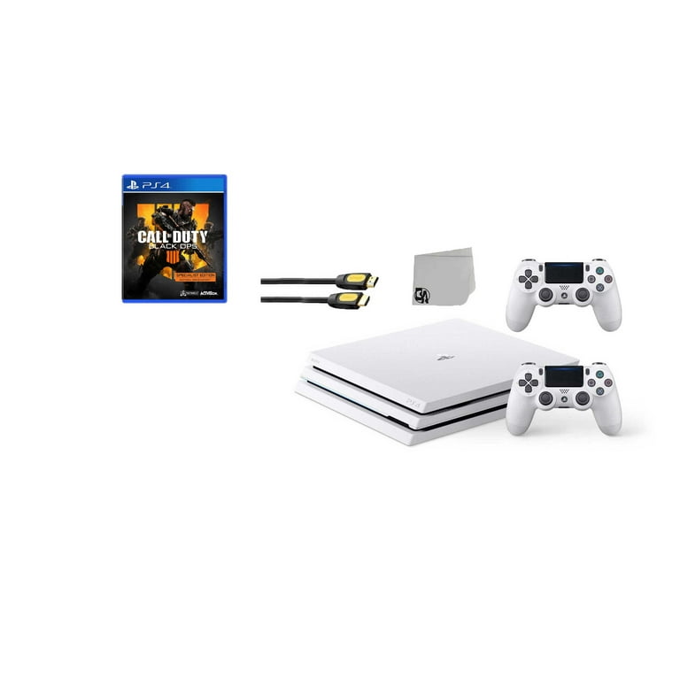 Sony PlayStation 4 Pro Glacier 1TB Consol 2 Controller Included with Call of Duty Black Ops 4 BOLT Bundle New - Walmart.com