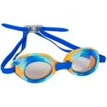 thumbnail image 1 of Splaqua Gafas de natación para niños y niñas - Correas ajustables Sello de silicona para los ojos Protección UV y lentes antivaho Gafas de natación - Azul Tie Dye, 1 of 1