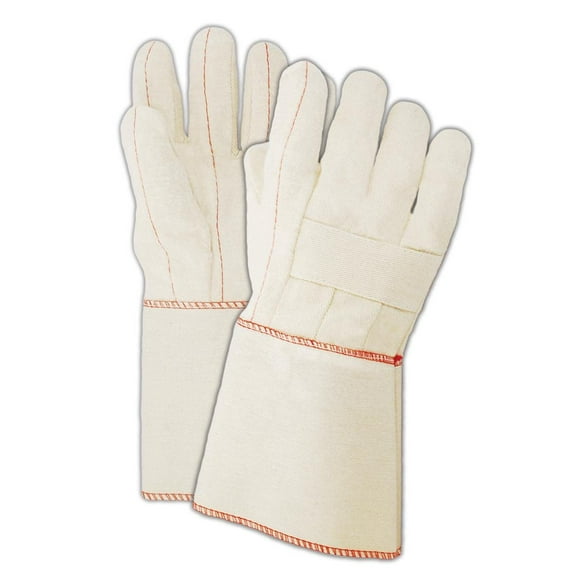 MAGID 95KGT Heater Beater 20 oz. Cotton Canvas Hot Mill Gloves, Men's (Fits Large), Natural, Men's (Fits Large) (Pack of 12)