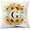 Style G, variant on Monogram Letter F Summer Sunflower Throw Pillow Covers 18x18 Inch, Floral Bee Pillows Covers Decorative Family Last Name Initial Throw Pillowcase Decor for Couch Sofa